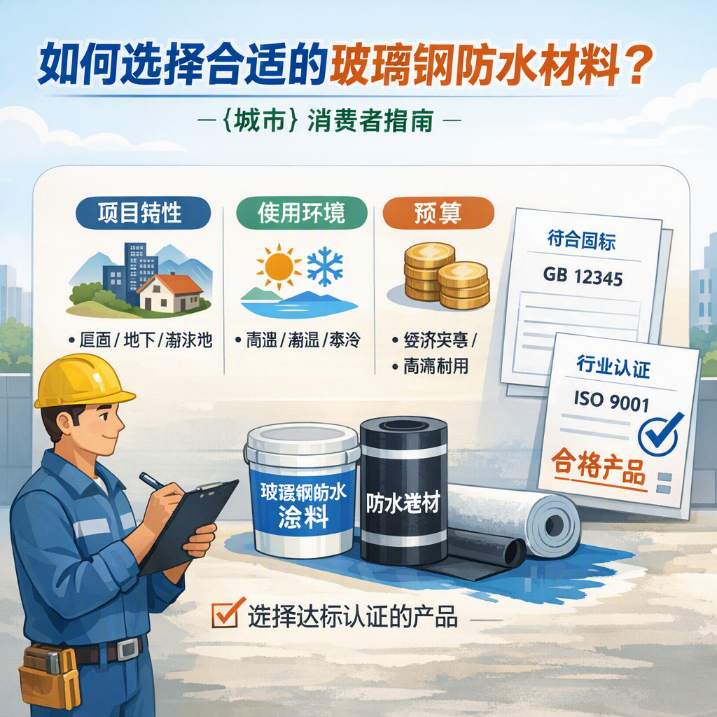 如何判定玻璃钢防水材料的合格标准？ 绍兴 消费者指南