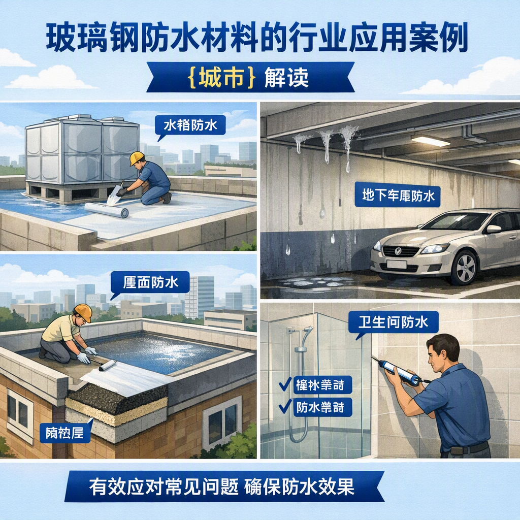 玻璃钢防水材料的行业应用案例,绍兴解读